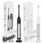 SUBORT S7 Super Sonic Electric Toothbrushes for Adult Kid Smart Timer Whitening Toothbrush IPX7 Waterproof Replaceable Heads Set