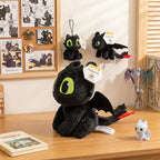 Toothless Night Fury Plush Toy Anime Light Fury Stuffed Adorably How To Train Your Dragon Peluche Anime Room Decor Gift for Fans
