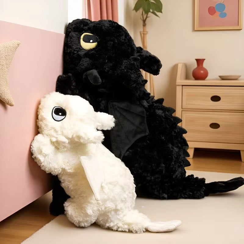 Toothless Night Fury Plush Toy Anime Light Fury Stuffed Adorably How To Train Your Dragon Peluche Anime Room Decor Gift for Fans