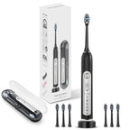 SUBORT S7 Super Sonic Electric Toothbrushes for Adult Kid Smart Timer Whitening Toothbrush IPX7 Waterproof Replaceable Heads Set